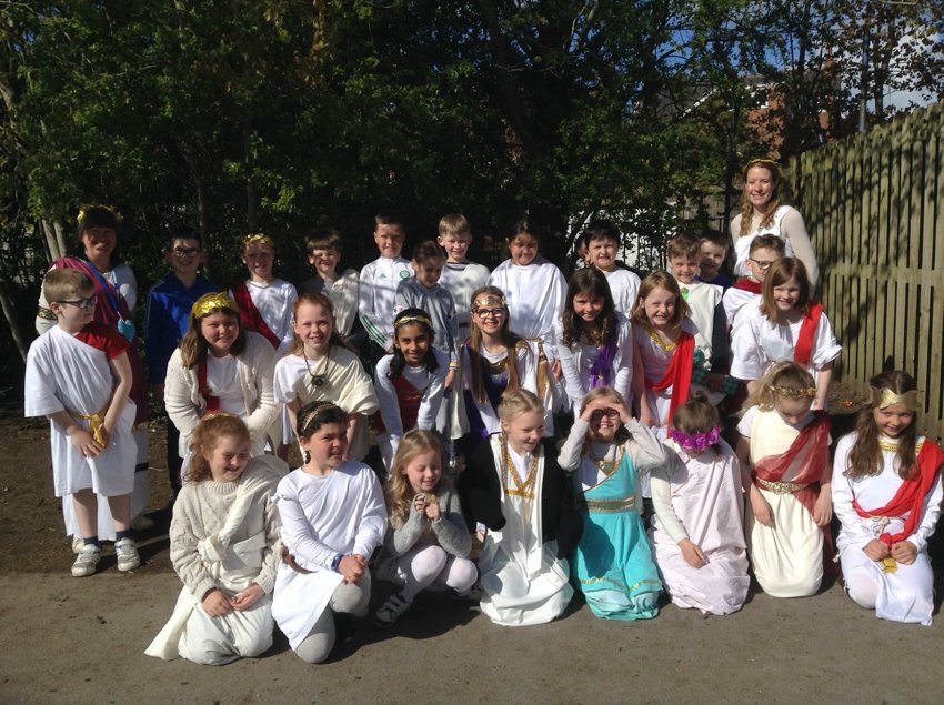 Image of Greek Day in Cherry Class
