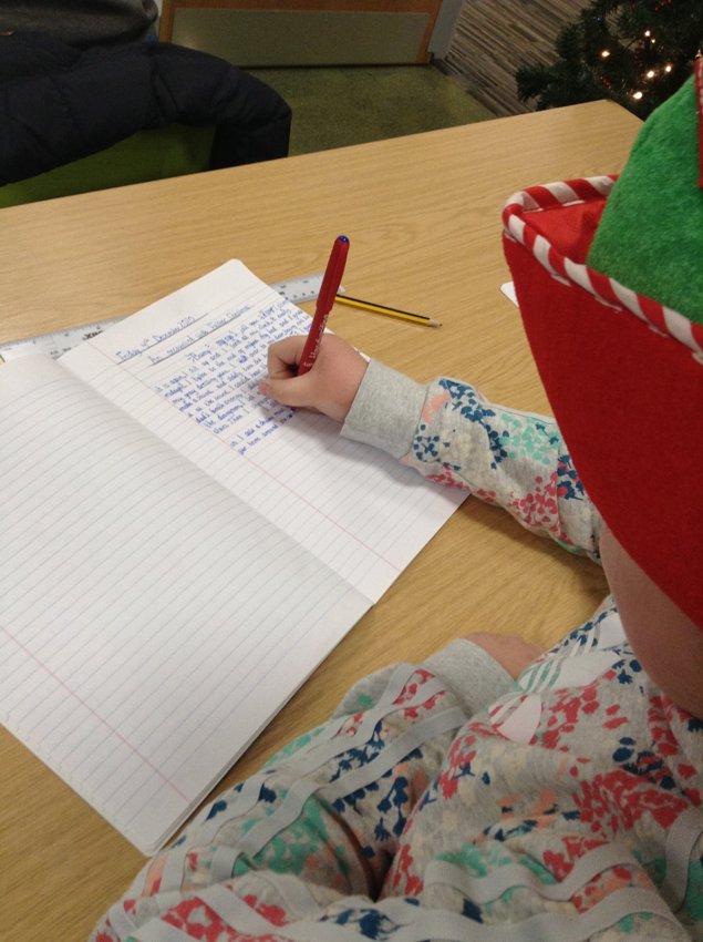 Image of The Ash Elf loves writing about an encounter with Father Christmas!